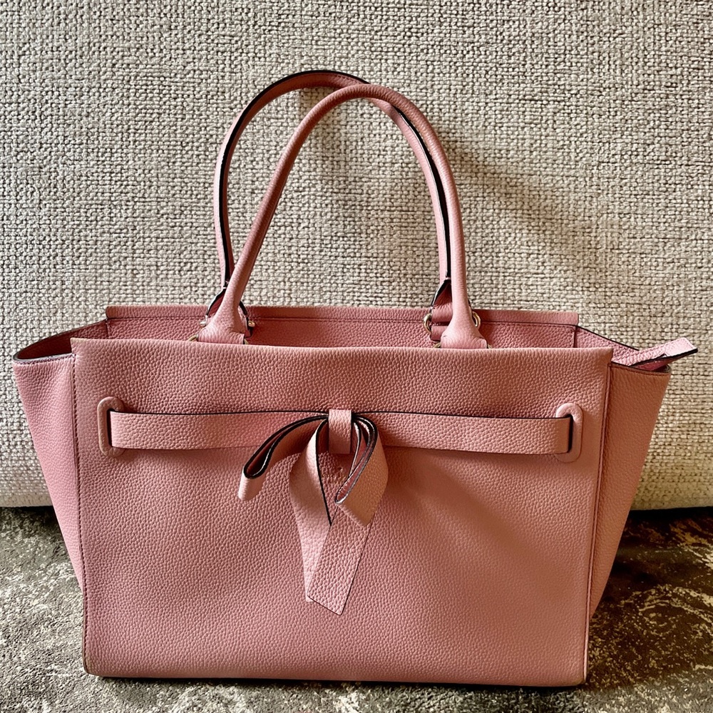 Kate Spade Dusty Pink Tote w/Top Zipper Closure - perfect for work/laptop!